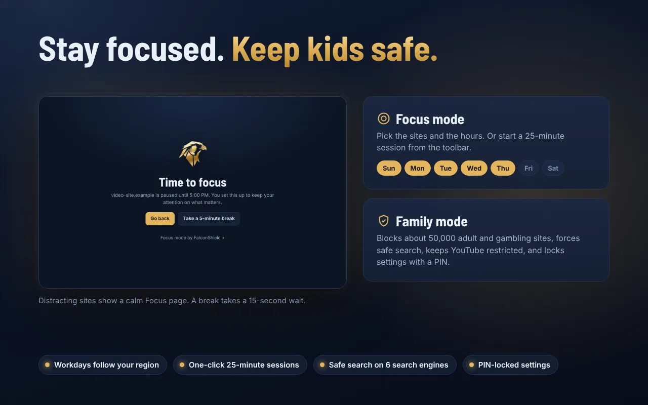 Focus mode and Family mode